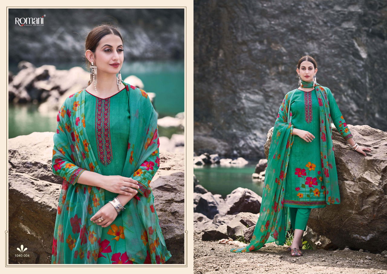 Romani Kiara 2 Cotton Fancy Ethnic Wear Ready Made Designer Dress Collection